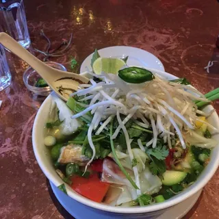 Veggie and Tofu Noodle Soup