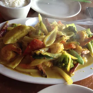 Curry Prawns