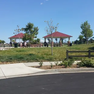 Entryway to Sungold Park from the street parking area.