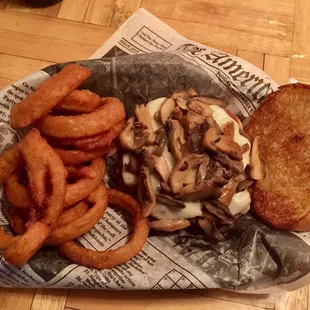Mushroom &amp;a Swiss Burger is very good