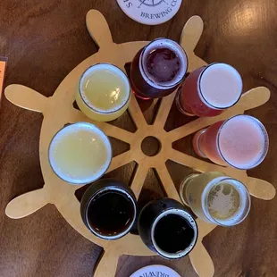 Beer flights, you can choice up to 8