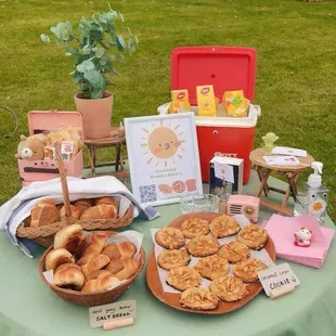 Corn flake miso cookies and salt bread at Clothing Swap pop up