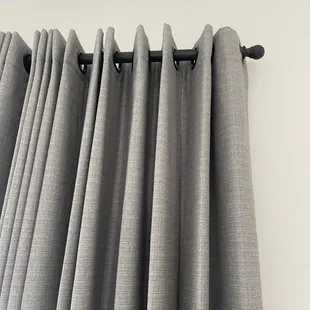 Grommet Style drapes for a contemporary look.