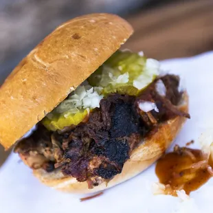 Chopped Brisket Sandwich