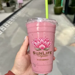 Pink cloud smoothie