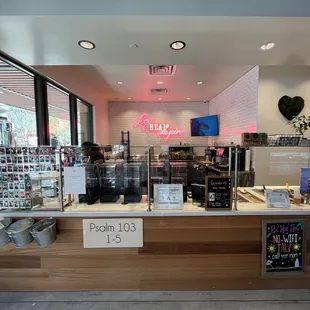 the inside of the store