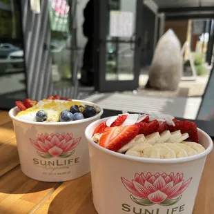 Maui bowl &amp; Brazilian bowl