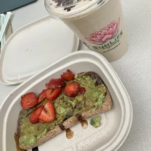 Keto Power Shake and Avocado Toast