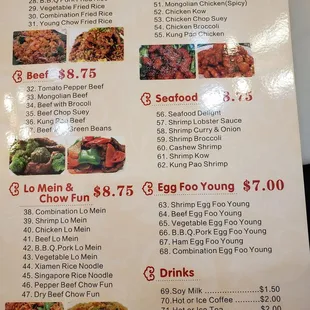 Food menu