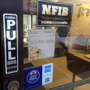 the front door of a restaurant