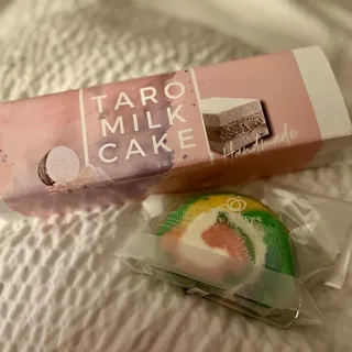 Taro Milk Long Cake Box
