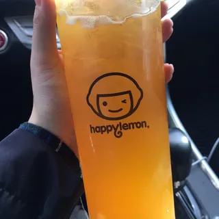 Strawberry Green Tea with Lychee Jelly
