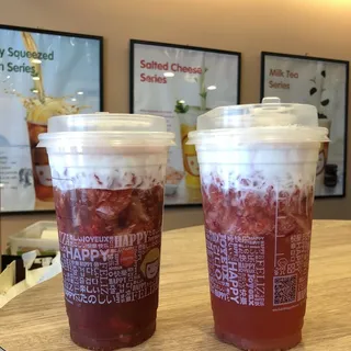 Strawberry Black Tea with Salted Cream