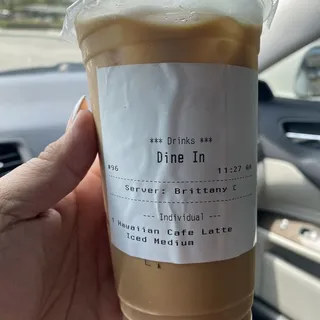 Hawaiian coffee latte