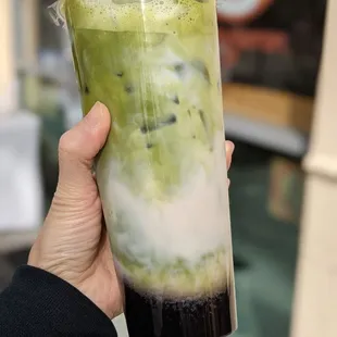 Blueberry matcha.
