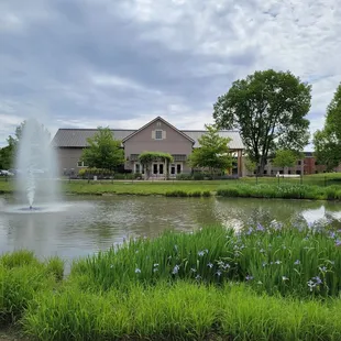 Fishing pond and historic barn