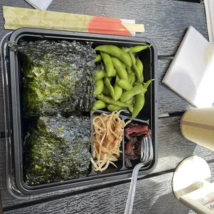 Rice balls bento box