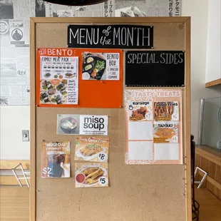 Menu of the month. 6/4/22