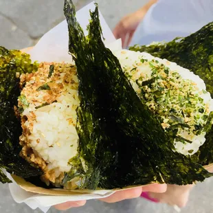Miso Mushroom Omusubi