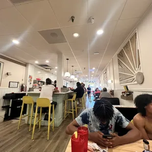 two people sitting at a table