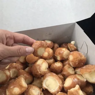 I bought 6 dozens donuts hole is come out tiny donuts ..lots of shitty woman's work there no Commonsense.