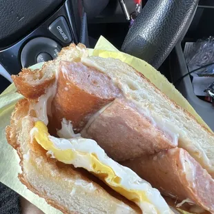 "Sausage," egg, &amp; cheese croissant