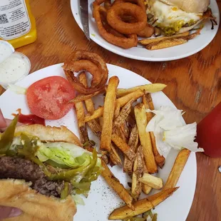 Pressed Green Chile Cheeseburger