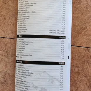 Menus