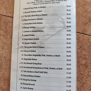 Menus