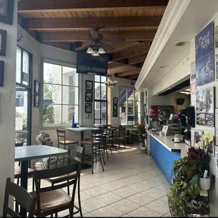 the interior of a restaurant