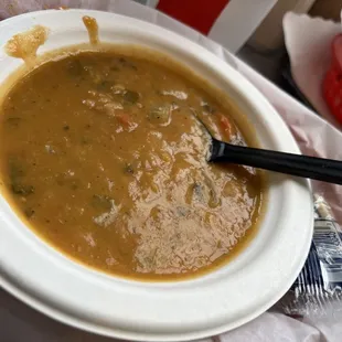 Rainy Day Soup - Greek White Bean - so hearty and delicious!