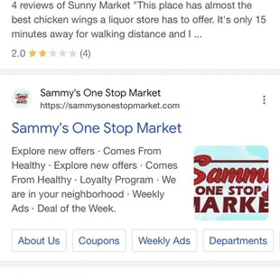 a list of local items on a mobile phone