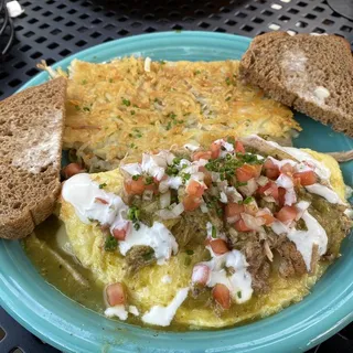 Chile Verde Omelette