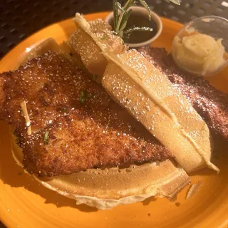 Chicken Katsu Waffles