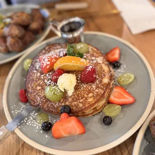 Lemon ricotta pancakes (delicious)