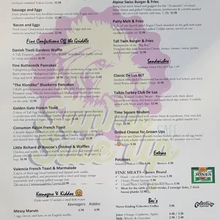 Menu as of 4/26/2023