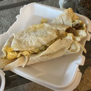 Breakfast burrito