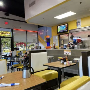 Inside restaurant