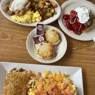 pancakes, food