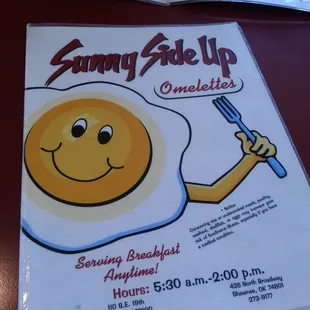 Menu front