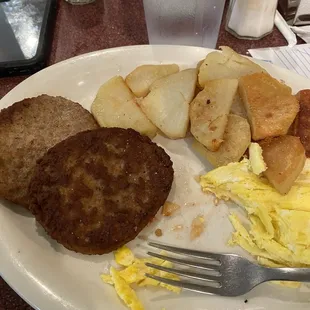 Sausage and eggs