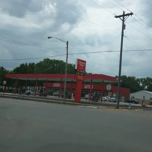 The store from the corner.