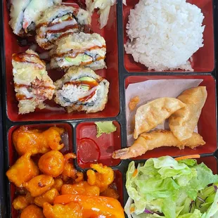 Orange Chicken bento box