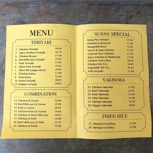 menu, sandwiches