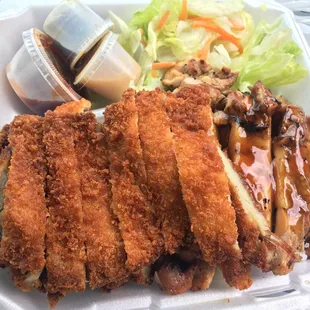 Chicken and Katsu (#17) - $9.95 Very good portions (2-3 layers of meat).