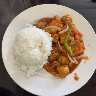 E4. Orange Chicken Dinner