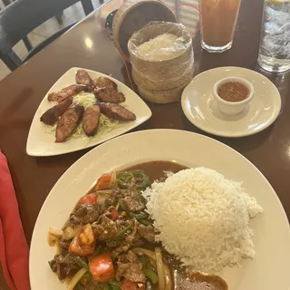 E14. Thai Pepper Steak Dinner