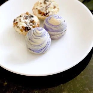 Taro Pastry and Walnut Tarts