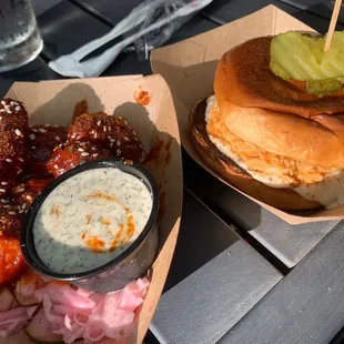 Korean BBQ Chicken Hot Chicken Sandwich