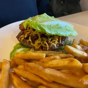 Lettuce wrapped burger